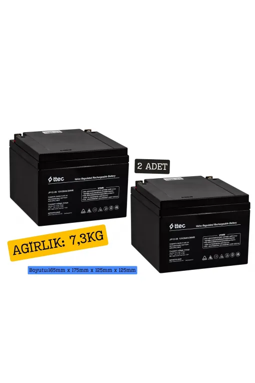 ttec 12V 26Ah BASE Bakımsız Kuru Akü ttec 12V 26Ah BASE Bakımsız Kuru Akü